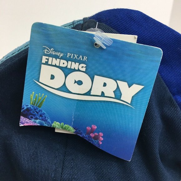 Disney Finding Dory Fish Baseball Hat Cap Blue Toddler Kids Children Shiny New - Picture 6 of 12